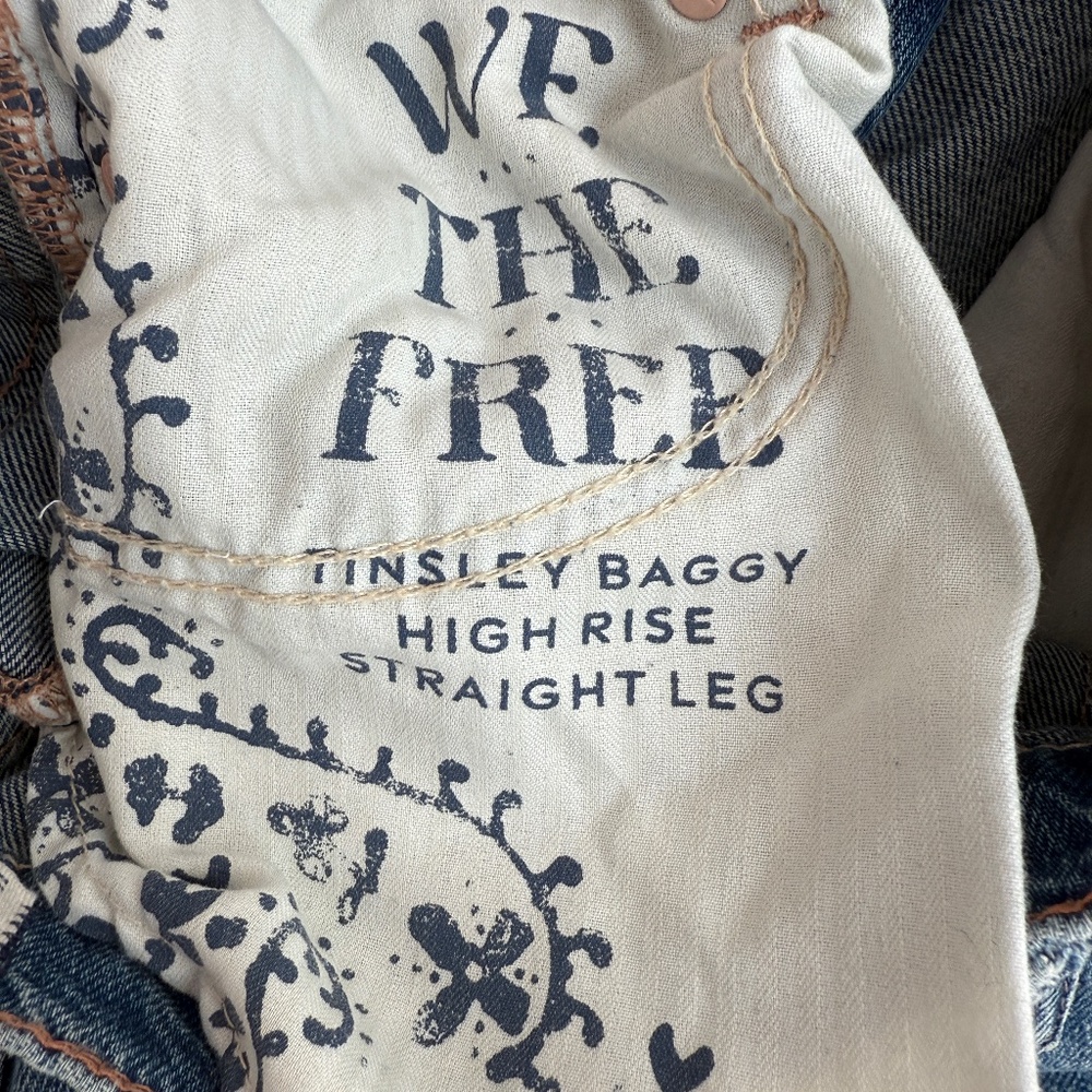 We the Free Tinsley High Rise Straight Leg Jean size 28 - Picture 7 of 9